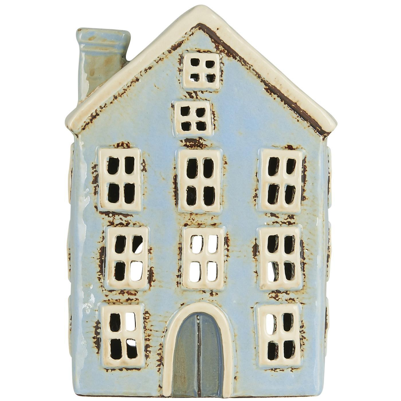 Latarenka domek na tealight Nyhavn Light Blue Ib Laursen Home & Passion
