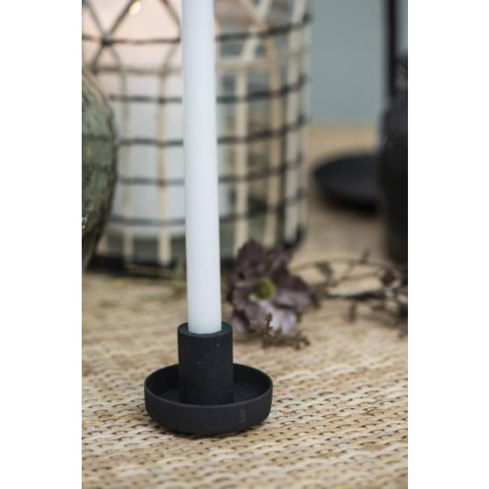 Świecznik metalowy czarny Ib Laursen